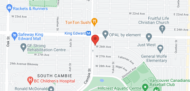 map of 505 489 W 26TH AVENUE
